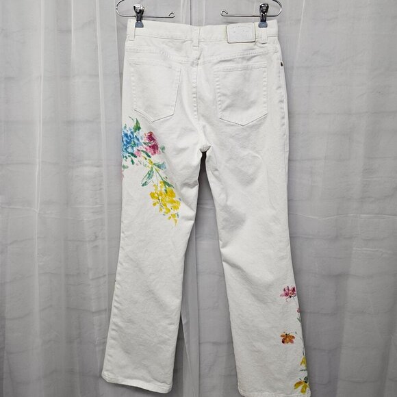 Lauren Ralph Lauren Floral Boot Cut Jeans - White - Picture 8 of 16